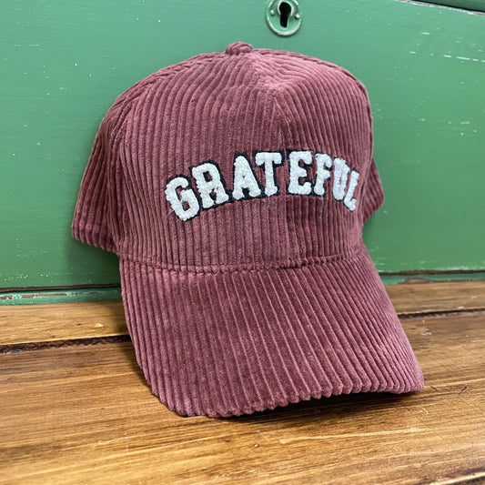 'Grateful' Corduroy Hat