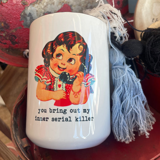 ‘Serial K!ller’ Ceramic Coffee Mug