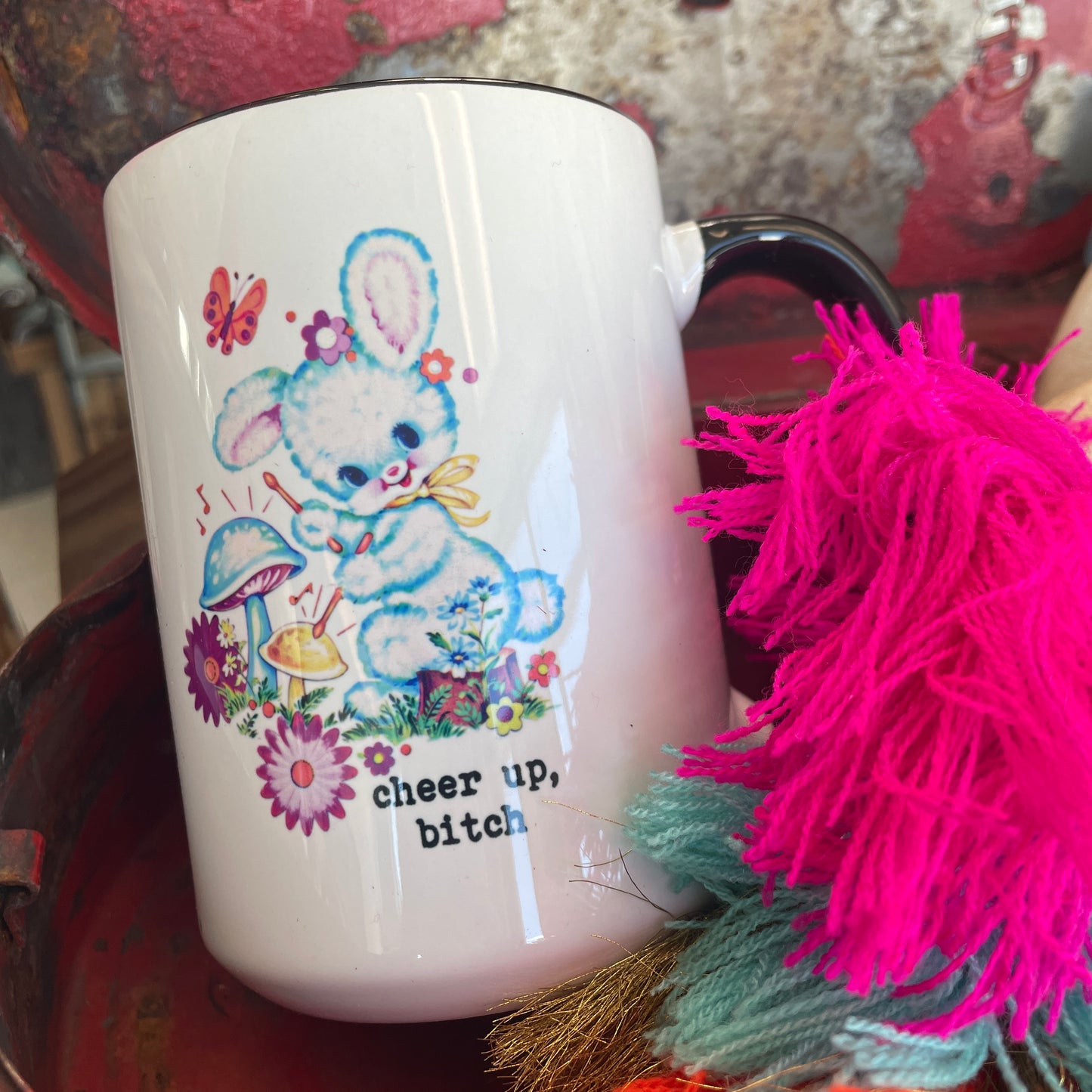 ‘Cheer Up, B!tch’ Ceramic Coffee Mug