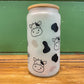Happy Cow 16oz. Glass Can Tumbler