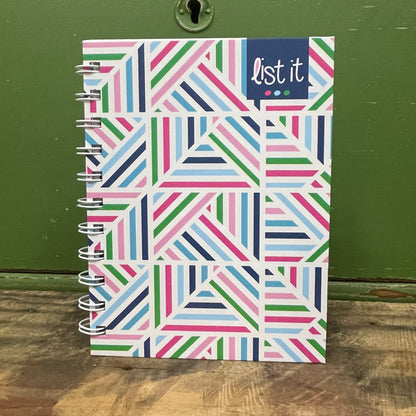 List It Pocket Notebook - Geo Pattern