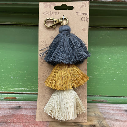 Boho Tassel Clips