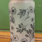 Flowers & Foliage 16oz. Glass Can Tumbler