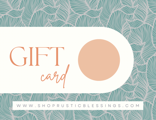 Rustic Blessings Gift Card