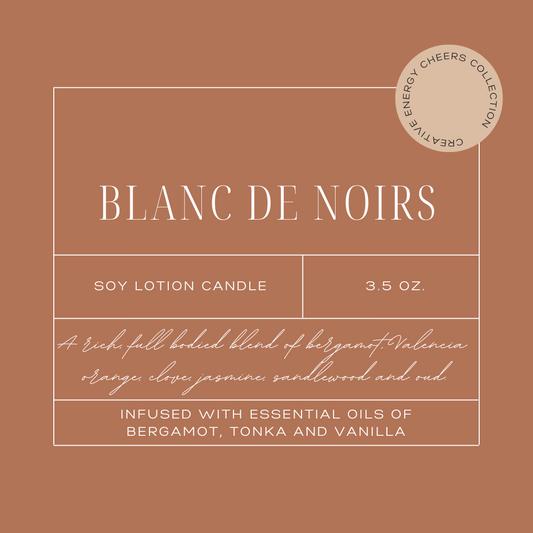 detailed description of blanc de noirs 2-in-1 soy candle