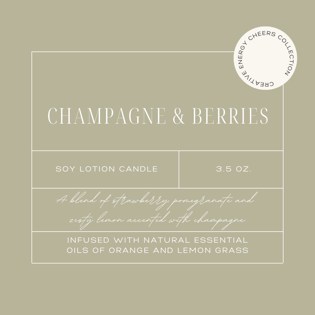 detailed description of champagne & berries 2-in-1 soy candle