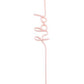 pink happy birthday straw in cursive