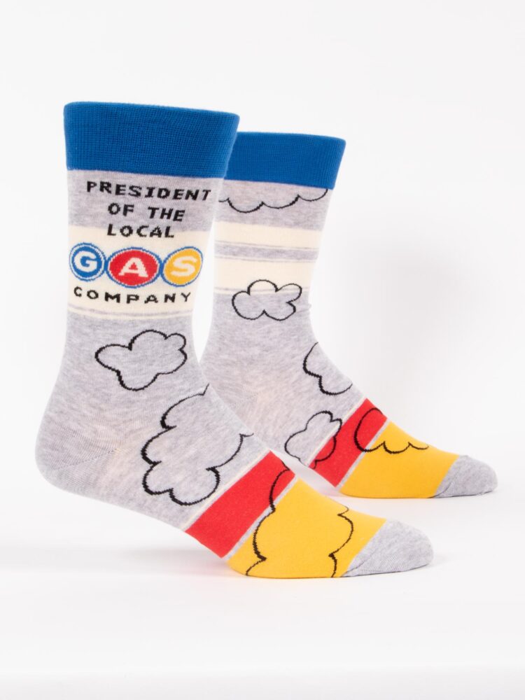 "president of the local gas company" mens socks