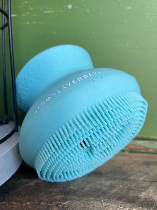 mint silicone shower brush