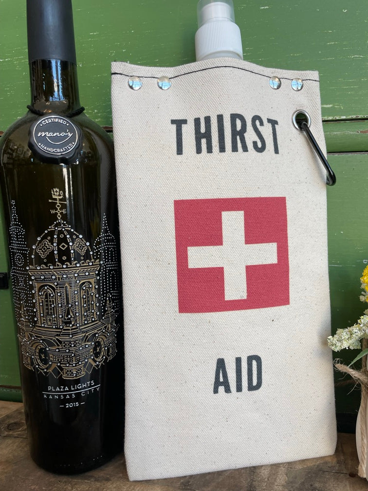thirst aid canvas beverage canteen