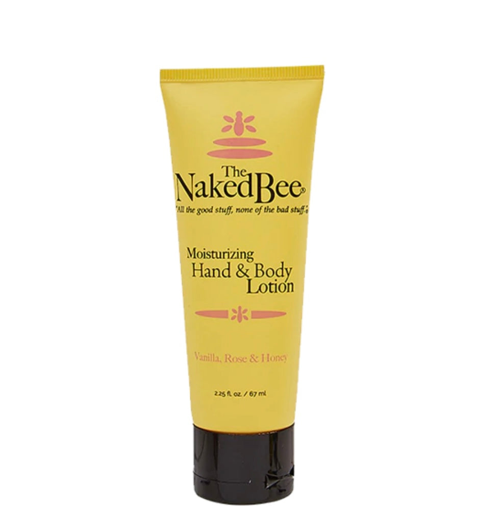 Vanilla, Rose and Honey Naked Bee lotion 2.25 oz